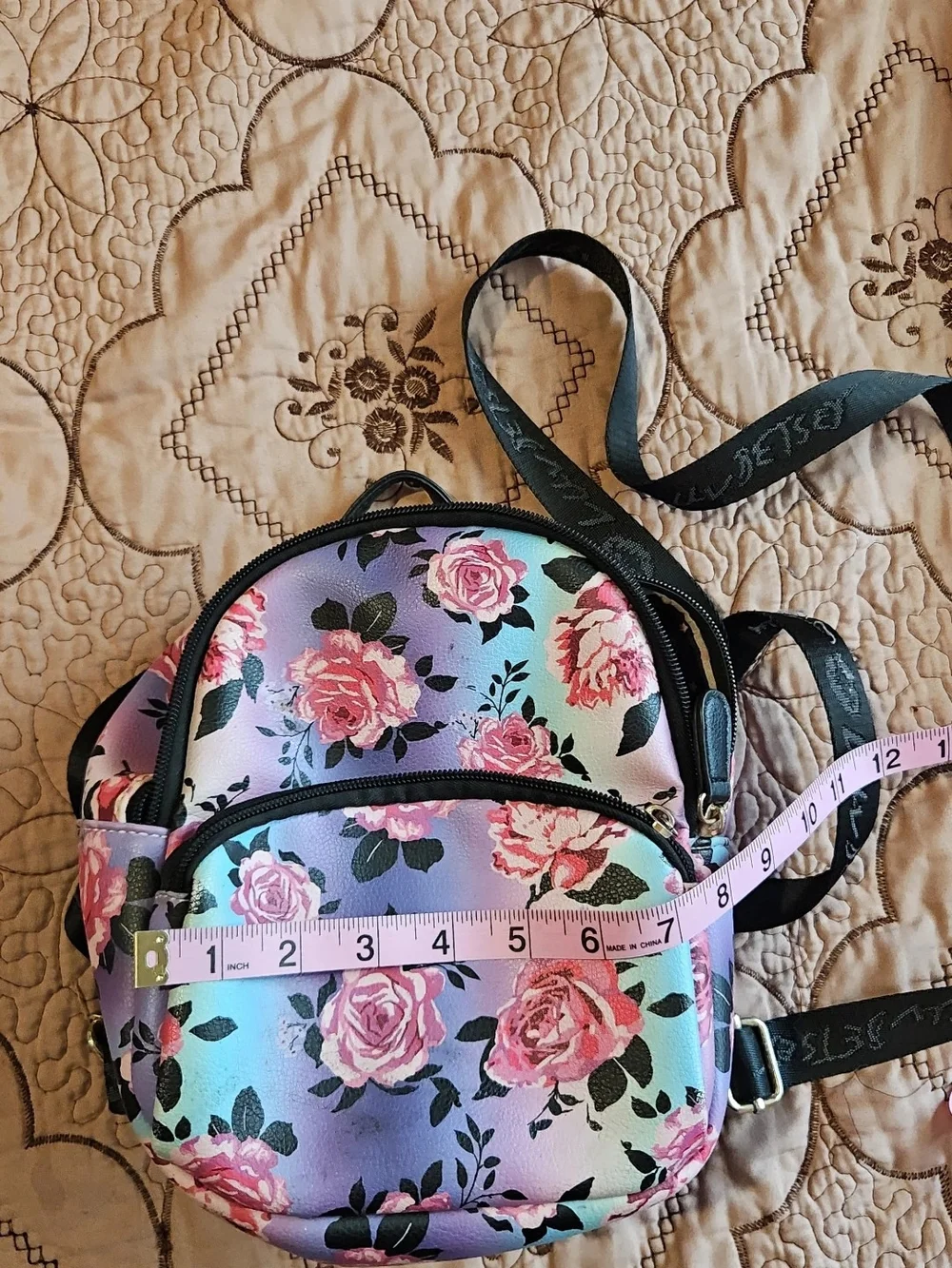 floral mini backpack